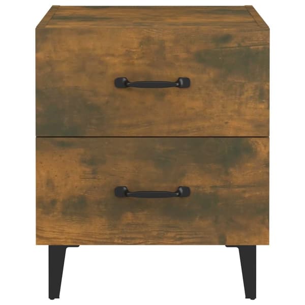 vidaXL Yöpöydät 2 kpl savutammi 40x35x47,5 cm - Yöpöydät