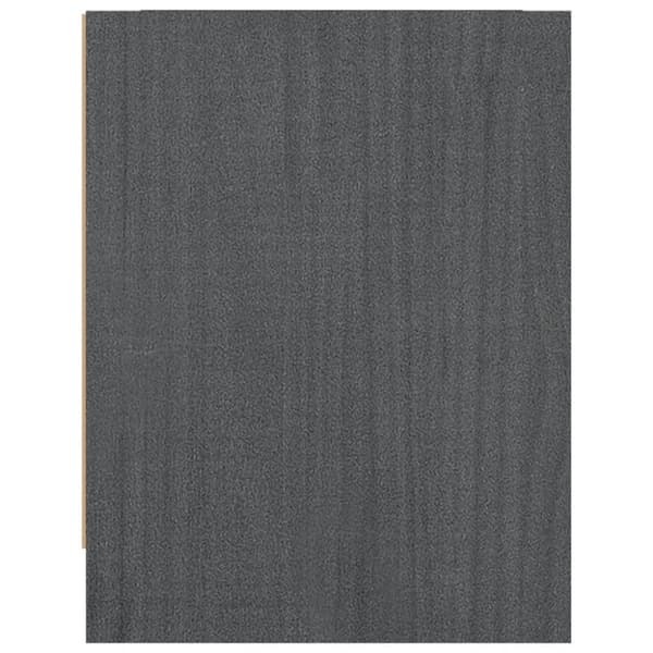 vidaXL sengeskab 40x30,5x40 cm massivt fyrretræ grå -  Natborde