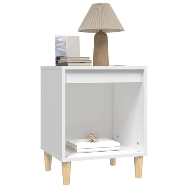 vidaXL sengeborde 2 stk. 40x35x50 cm hvid - Natborde