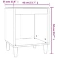 Miniatyrbillede 10 af 10: vidaXL sengeborde 2 stk. 40x35x50 cm hvid -  Natborde