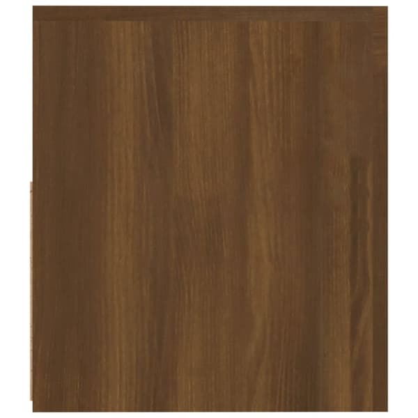 vidaXL sengeborde med LED-lys 2 stk. 60x35x40 cm brun eg - Natborde