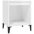 Miniatyrbillede 3 af 9: vidaXL sengebord 40x35x50 cm hvid højglans -  Natborde