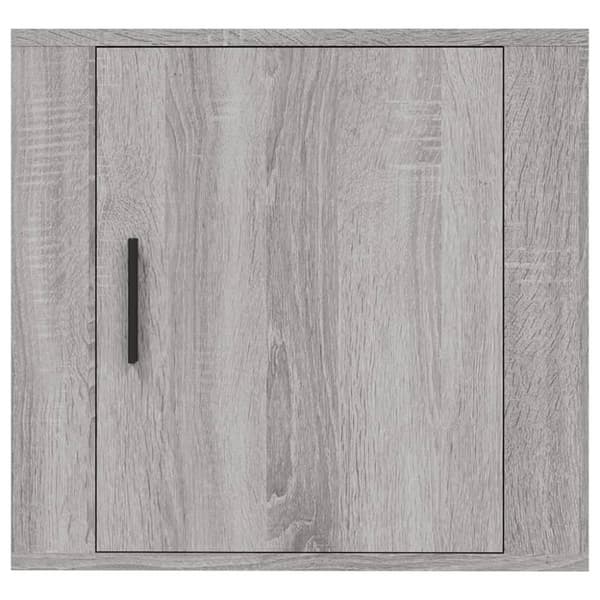 vidaXL Seinäkiinnitettävät yöpöydät 2 kpl harmaa Sonoma 50x30x47 cm -  Yöpöydät