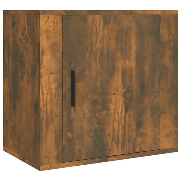 vidaXL væghængte sengeborde 2 stk. 50x30x47 cm røget egetræsfarve -  Natborde