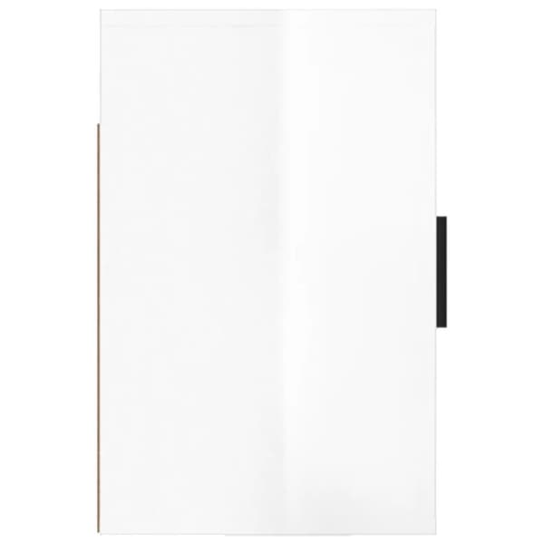 vidaXL Väggmonterat sängbord vit högglans 50x30x47 cm -  Nattduksbord
