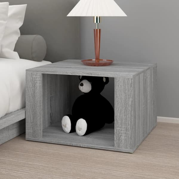 vidaXL Yöpöytä harmaa Sonoma 57x55x36 cm tekninen puu - Yöpöydät
