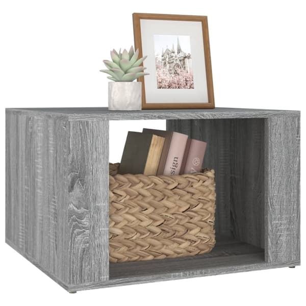 vidaXL Yöpöytä harmaa Sonoma 57x55x36 cm tekninen puu - Yöpöydät
