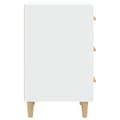 Miniatyrbillede 6 af 10: vidaXL sengebord 40x40x66 cm konstrueret træ hvid -  Natborde