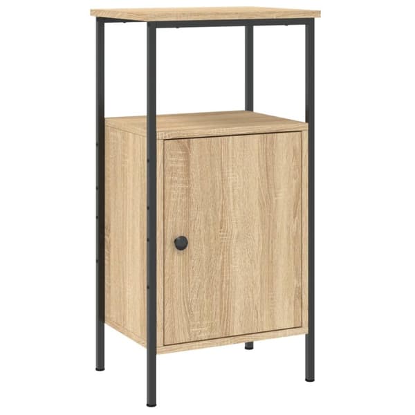 vidaXL sengeborde 2 stk. 41x31x80 cm konstrueret træ sonoma-eg - Natborde