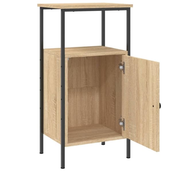 vidaXL sengeborde 2 stk. 41x31x80 cm konstrueret træ sonoma-eg - Natborde