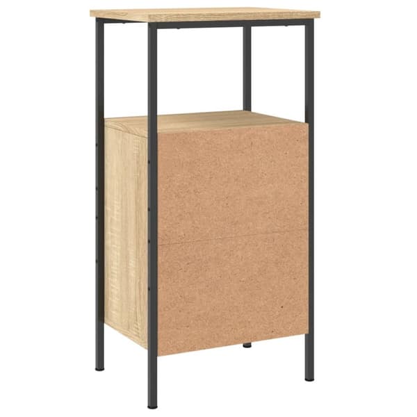 vidaXL sengeborde 2 stk. 41x31x80 cm konstrueret træ sonoma-eg - Natborde