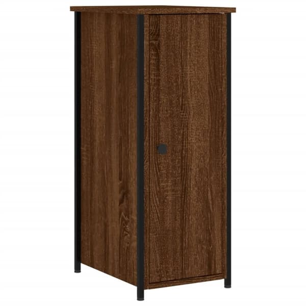 vidaXL Sängbord 2 st brun ek 32x42x80 cm konstruerat trä - Nattduksbord
