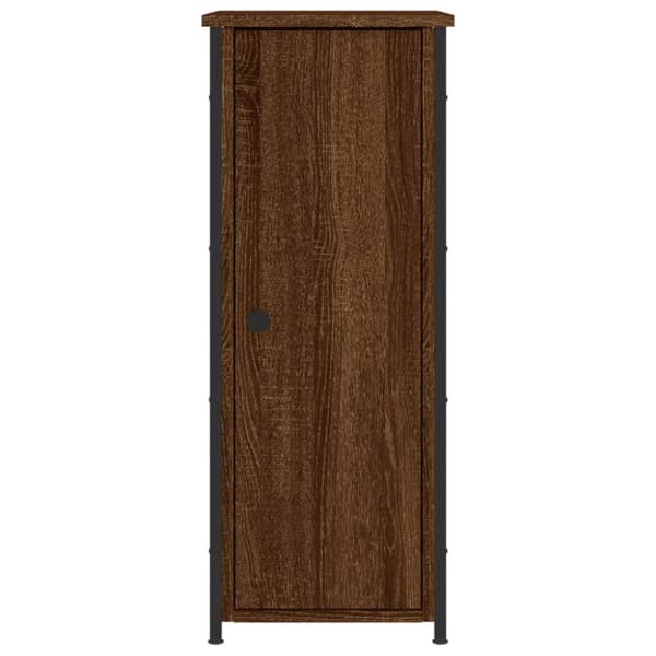 vidaXL Sängbord 2 st brun ek 32x42x80 cm konstruerat trä - Nattduksbord