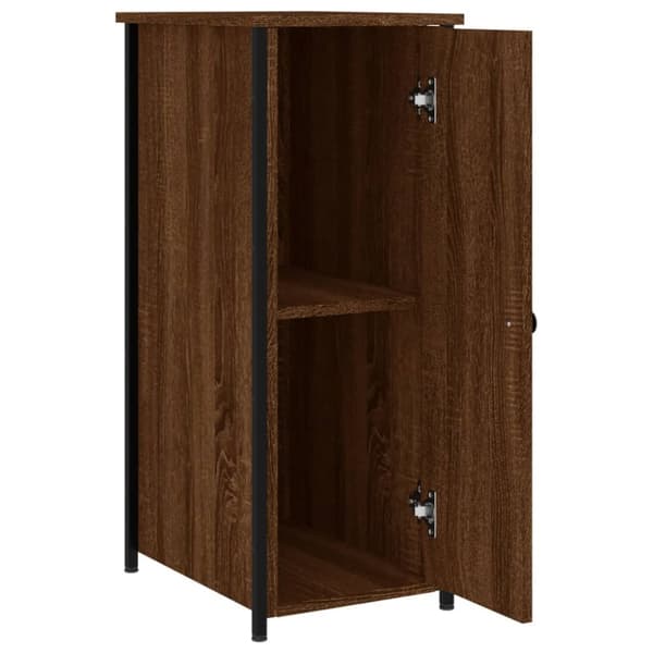 vidaXL Sängbord 2 st brun ek 32x42x80 cm konstruerat trä - Nattduksbord
