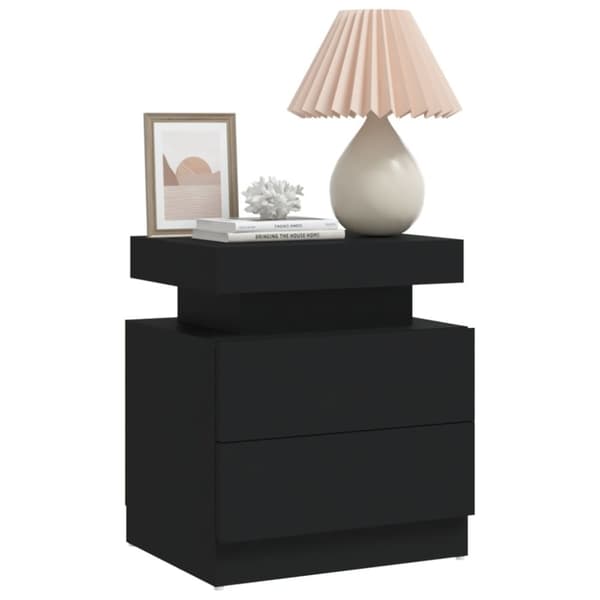 vidaXL sengeskab 45x35x52 cm spånplade sort - Natborde