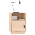 Miniatyrbild 5 av 11: vidaXL Sängbord 2 st 40x34x55 cm massiv furu -  Nattduksbord