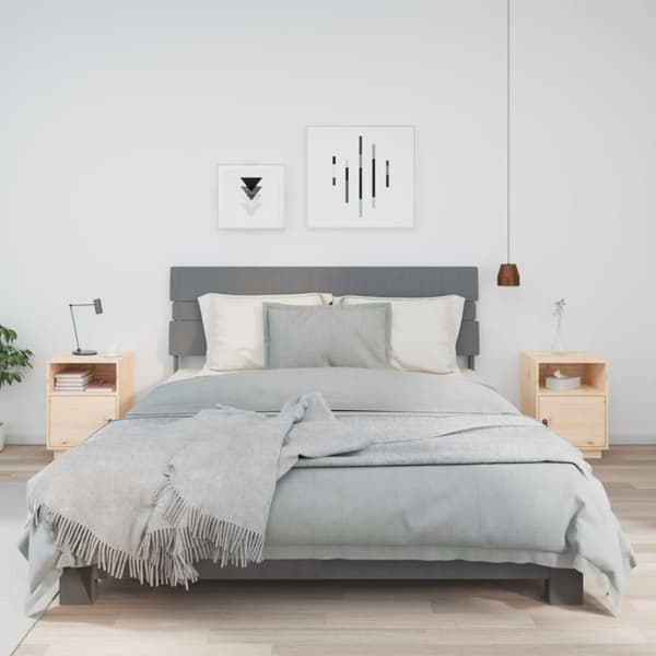 vidaXL Sängbord 2 st 40x34x55 cm massiv furu -  Nattduksbord