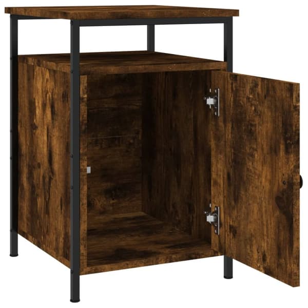 vidaXL sengeborde 2 stk. 40x42x60 cm konstrueret træ røget egetræ - Natborde