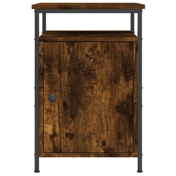vidaXL sengeborde 2 stk. 40x42x60 cm konstrueret træ røget egetræ - Natborde