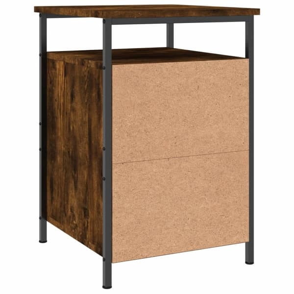 vidaXL sengeborde 2 stk. 40x42x60 cm konstrueret træ røget egetræ - Natborde