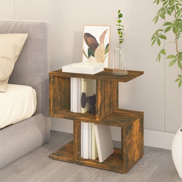 vidaXL sengebord 50x30x51,5 cm konstrueret træ røget egetræsfarve - Natborde