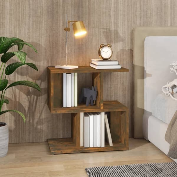 vidaXL sengebord 50x30x51,5 cm konstrueret træ røget egetræsfarve - Natborde