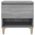 Pikkukuva 6 / 11: vidaXL Yöpöydät 2 kpl harmaa Sonoma 50x46x50 cm tekninen puu -  Yöpöydät