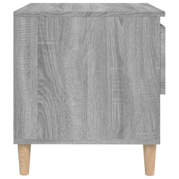 vidaXL Yöpöydät 2 kpl harmaa Sonoma 50x46x50 cm tekninen puu - Yöpöydät
