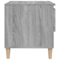 Pikkukuva 7 / 11: vidaXL Yöpöydät 2 kpl harmaa Sonoma 50x46x50 cm tekninen puu -  Yöpöydät