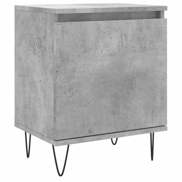 vidaXL Sängbord betonggrå 40x30x50 cm konstruerat trä - Nattduksbord