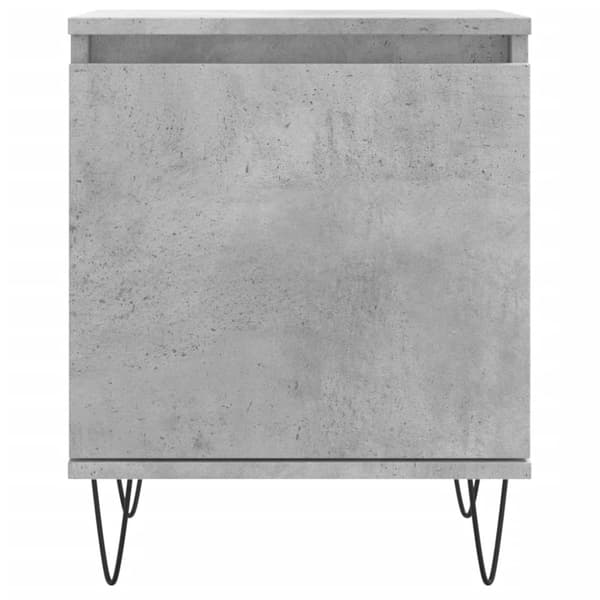 vidaXL Sängbord betonggrå 40x30x50 cm konstruerat trä - Nattduksbord
