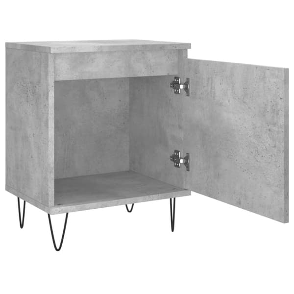 vidaXL Sängbord betonggrå 40x30x50 cm konstruerat trä - Nattduksbord