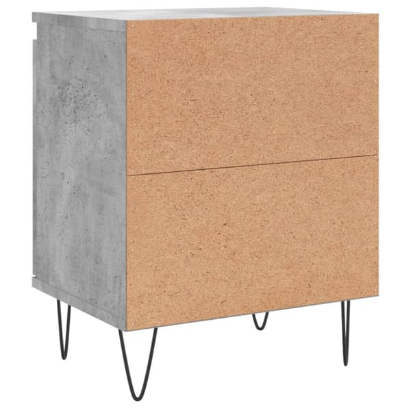 vidaXL Sängbord betonggrå 40x30x50 cm konstruerat trä - Nattduksbord
