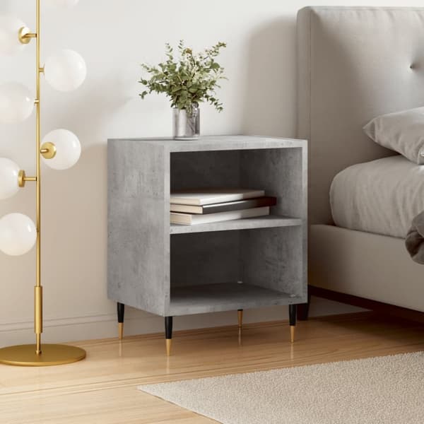 vidaXL Yöpöytä betoninharmaa 40x30x50 cm tekninen puu -  Yöpöydät