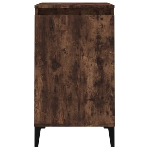 vidaXL sengeborde 2 stk. 40x35x70 cm konstrueret træ røget egetræ - Natborde