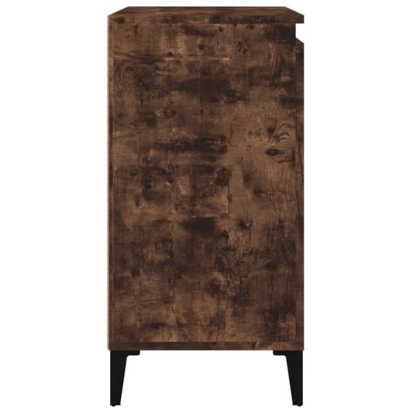 vidaXL sengeborde 2 stk. 40x35x70 cm konstrueret træ røget egetræ - Natborde