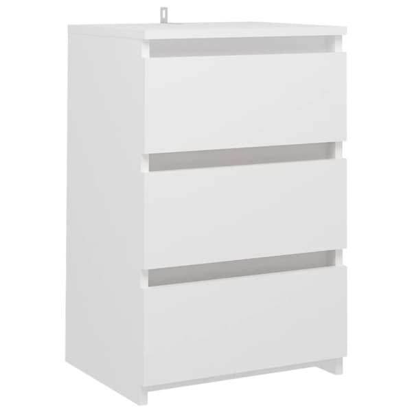 vidaXL Sängbord 2 st vit 40x35x62,5 cm konstruerat trä -  Nattduksbord