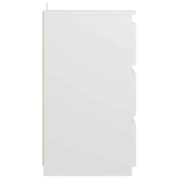 vidaXL Sängbord 2 st vit 40x35x62,5 cm konstruerat trä -  Nattduksbord