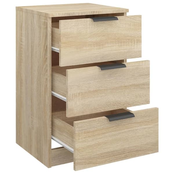 vidaXL Sängbord 2 st sonoma-ek 40x36x65 cm - Nattduksbord