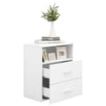 Miniatyrbild 5 av 10: vidaXL Sängbord vit 50x32x60 cm -  Nattduksbord