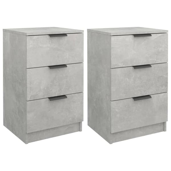 vidaXL sengebord 40x36x65 cm 2 stk. betongrå -  Natborde