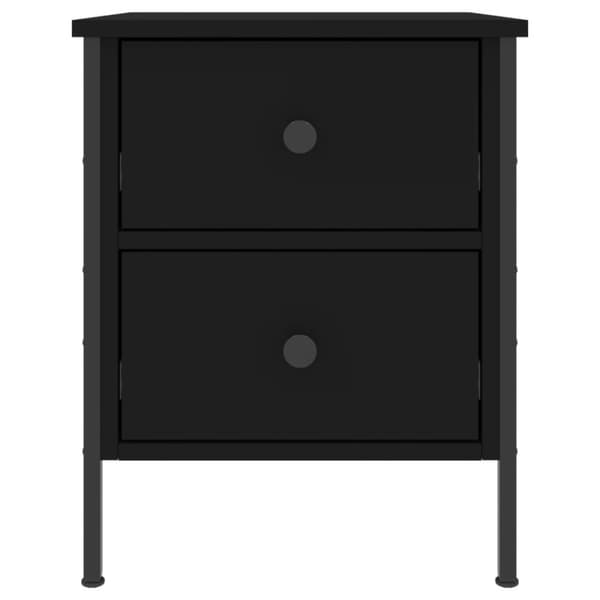 vidaXL sengebord 40x42x50 cm konstrueret træ sort - Natborde