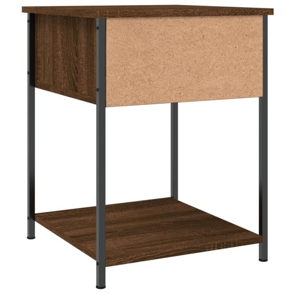 vidaXL Sängbord 2 st brun ek 44x45x58 cm konstruerat trä - Nattduksbord