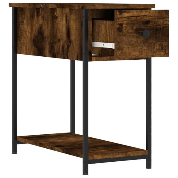 vidaXL Yöpöydät 2 kpl savutammi 30x60x60 cm tekninen puu -  Yöpöydät
