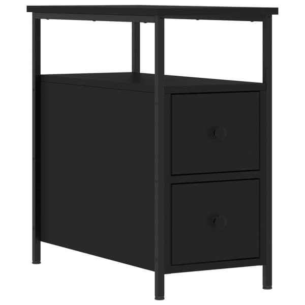 vidaXL sengebord 2 stk. 30x60x60 cm konstrueret træ sort - Natborde