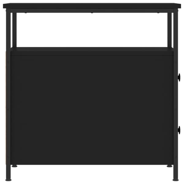 vidaXL sengebord 2 stk. 30x60x60 cm konstrueret træ sort - Natborde