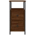 Miniatyrbillede 7 af 11: vidaXL sengeborde 2 stk. 30x60x60 cm brun egetræsfarve -  Natborde