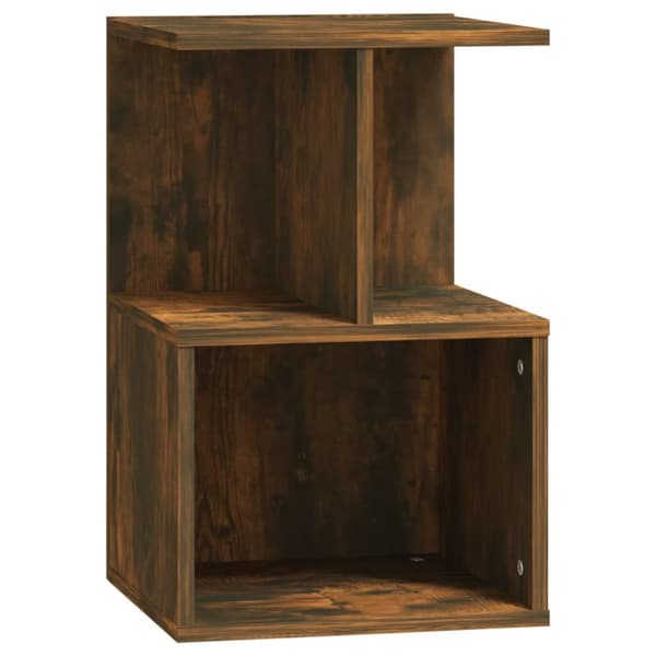 vidaXL sengebord 35x35x55 cm konstrueret træ røget egetræsfarve -  Natborde