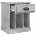Miniatyrbillede 8 af 11: vidaXL sengeborde 2 stk. 43x36x50 cm betongrå -  Natborde