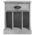 Miniatyrbillede 9 af 11: vidaXL sengeborde 2 stk. 43x36x50 cm betongrå -  Natborde